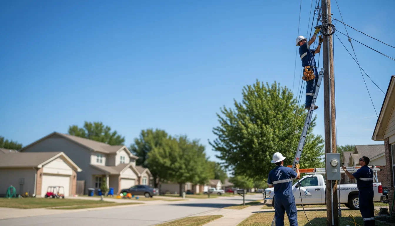 Residential electrician providing installation services in Amherst, NE